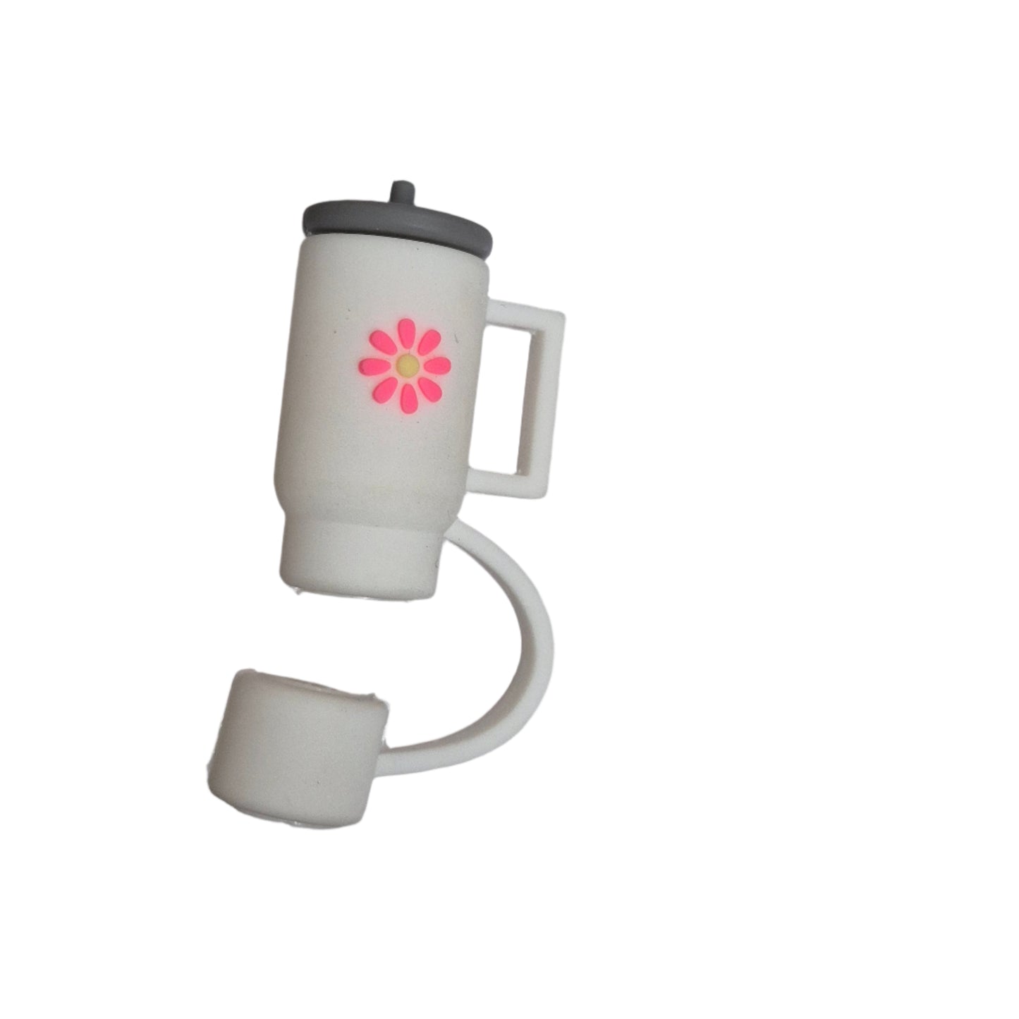 Tumbler Shaped Straw Cover with Straw (Pack of 2 pieces)