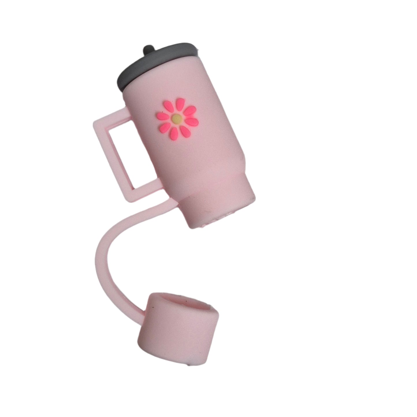 Tumbler Shaped Straw Cover with Straw (Pack of 2 pieces)
