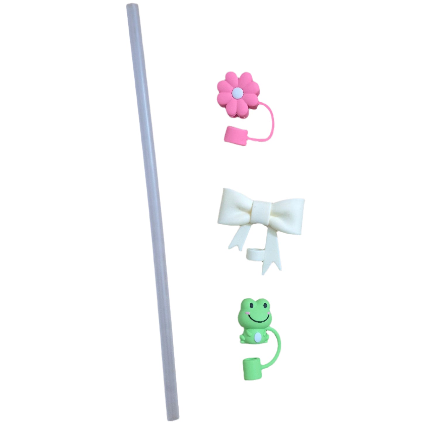 Cute Straw Cover + Straw (Pack of 2)