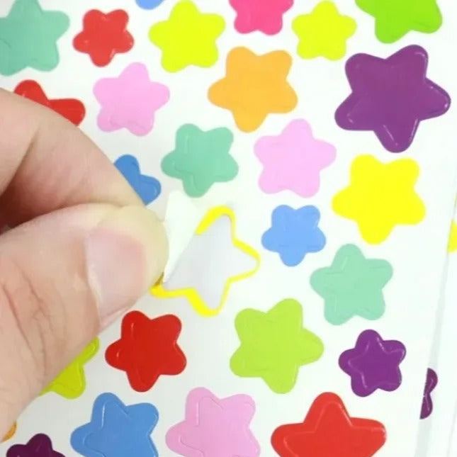Star & Round Stickers - Pack of 6 - Goody Bag Fillers