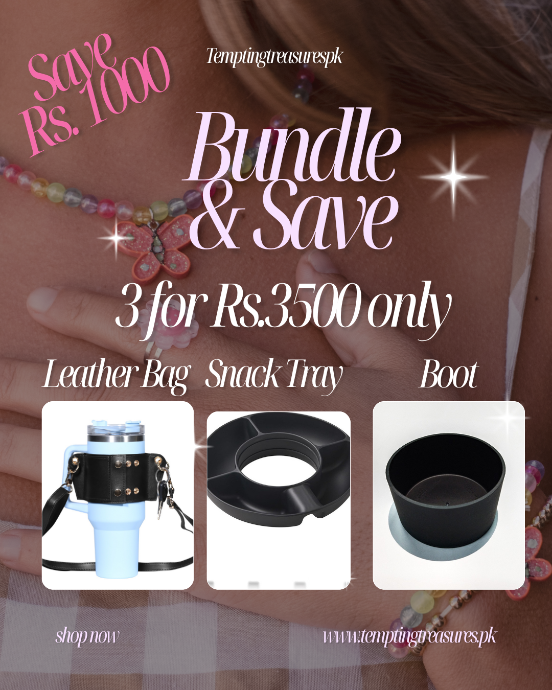 Bundle Deal - Leather Bag + Snack Tray + Boot
