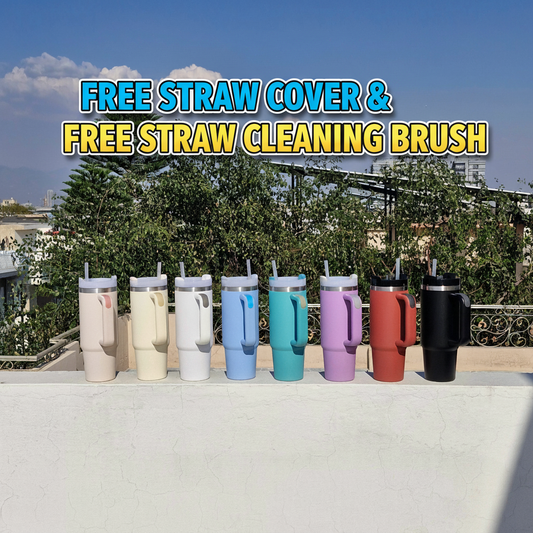Stainless Steel Quencher Tumbler 30oz with straw (FREE Straw Cover & FREE Straw Cleaner)