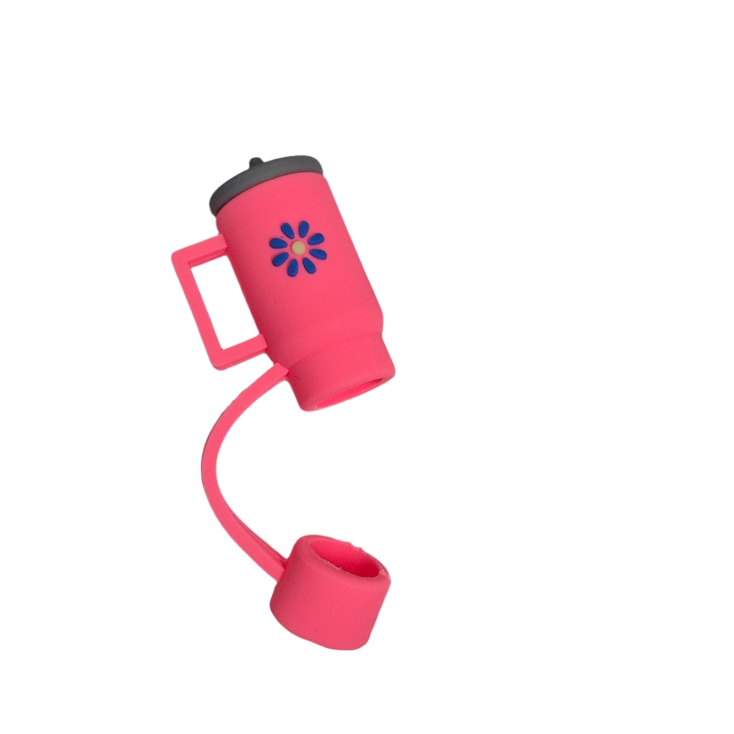 Tumbler Shaped Straw Cover with Straw (Pack of 2 pieces)