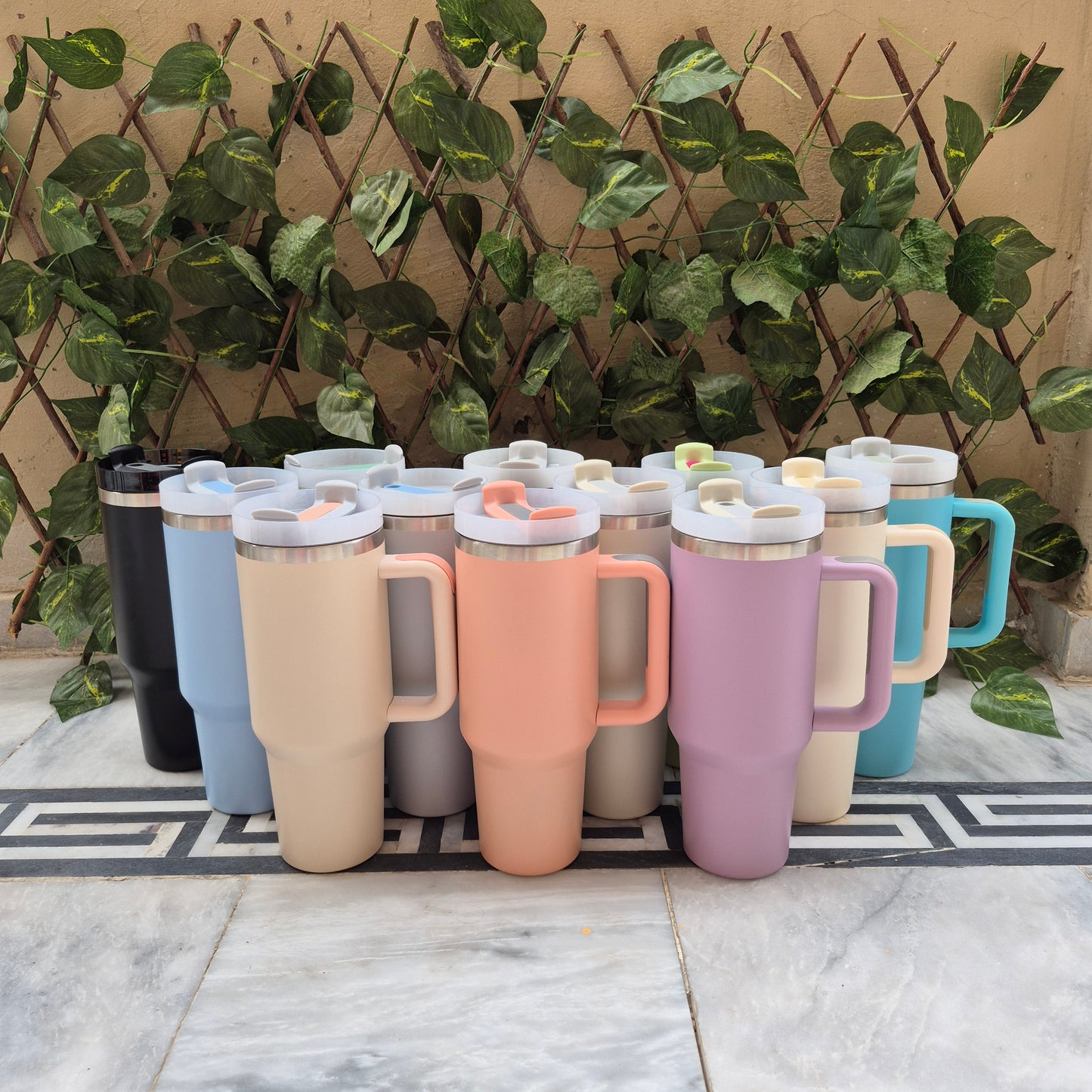 Stainless Steel Quencher Tumbler 40oz with straw