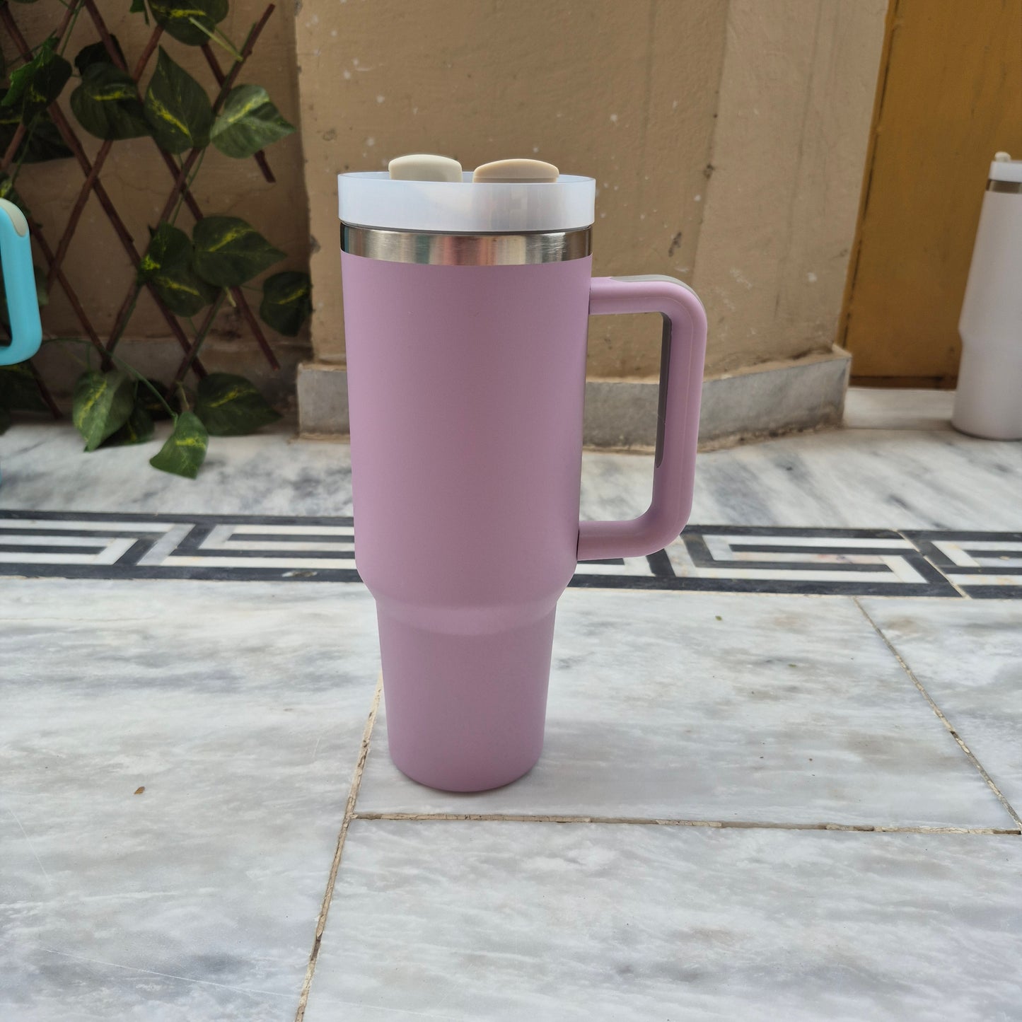 Stainless Steel Quencher Tumbler 40oz with straw