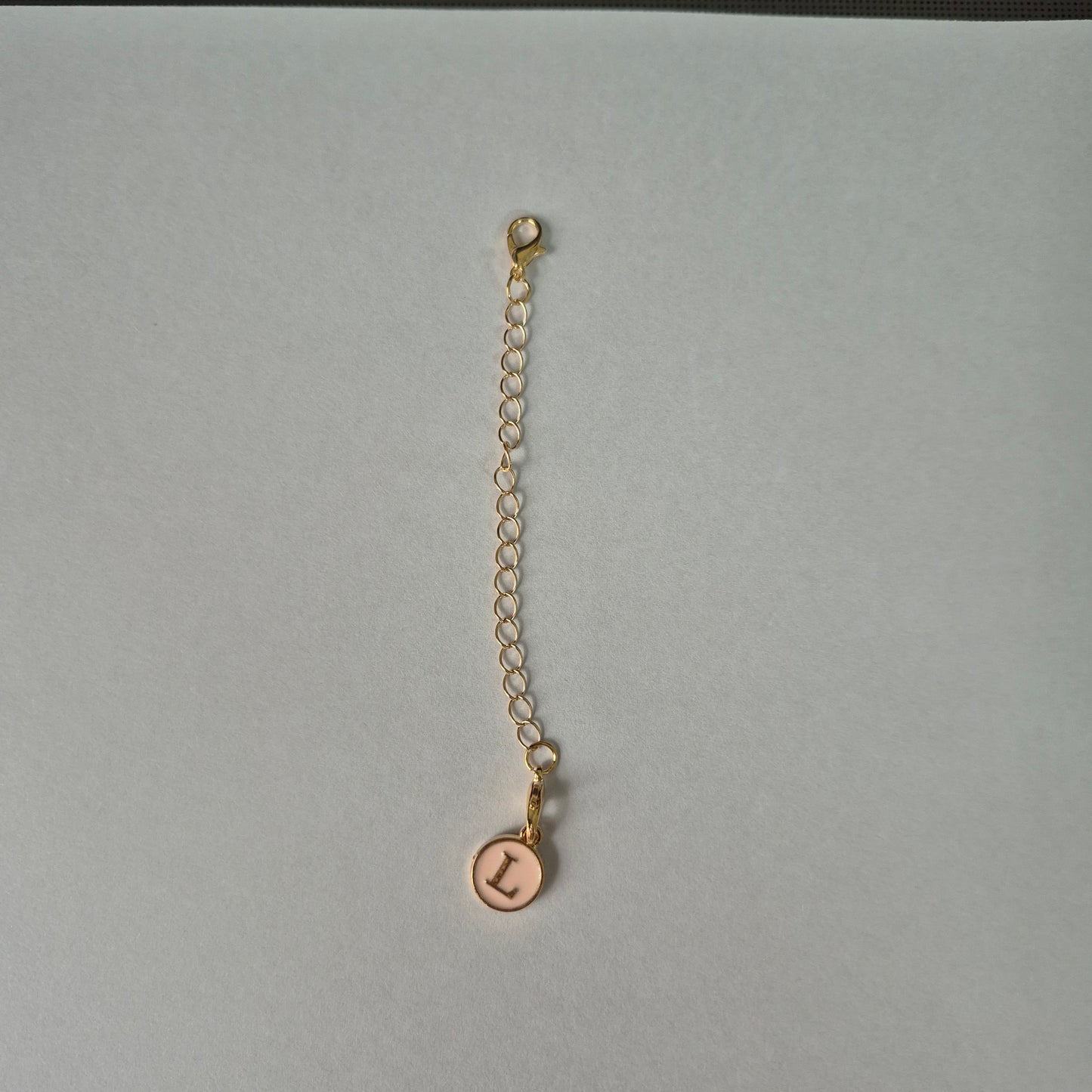 Tumbler Chain Charm - Alphabet