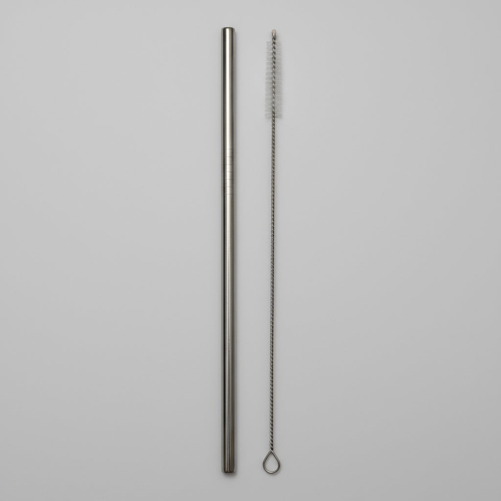 Stainless Steel Straw for Tumbler + Brush Cleaner