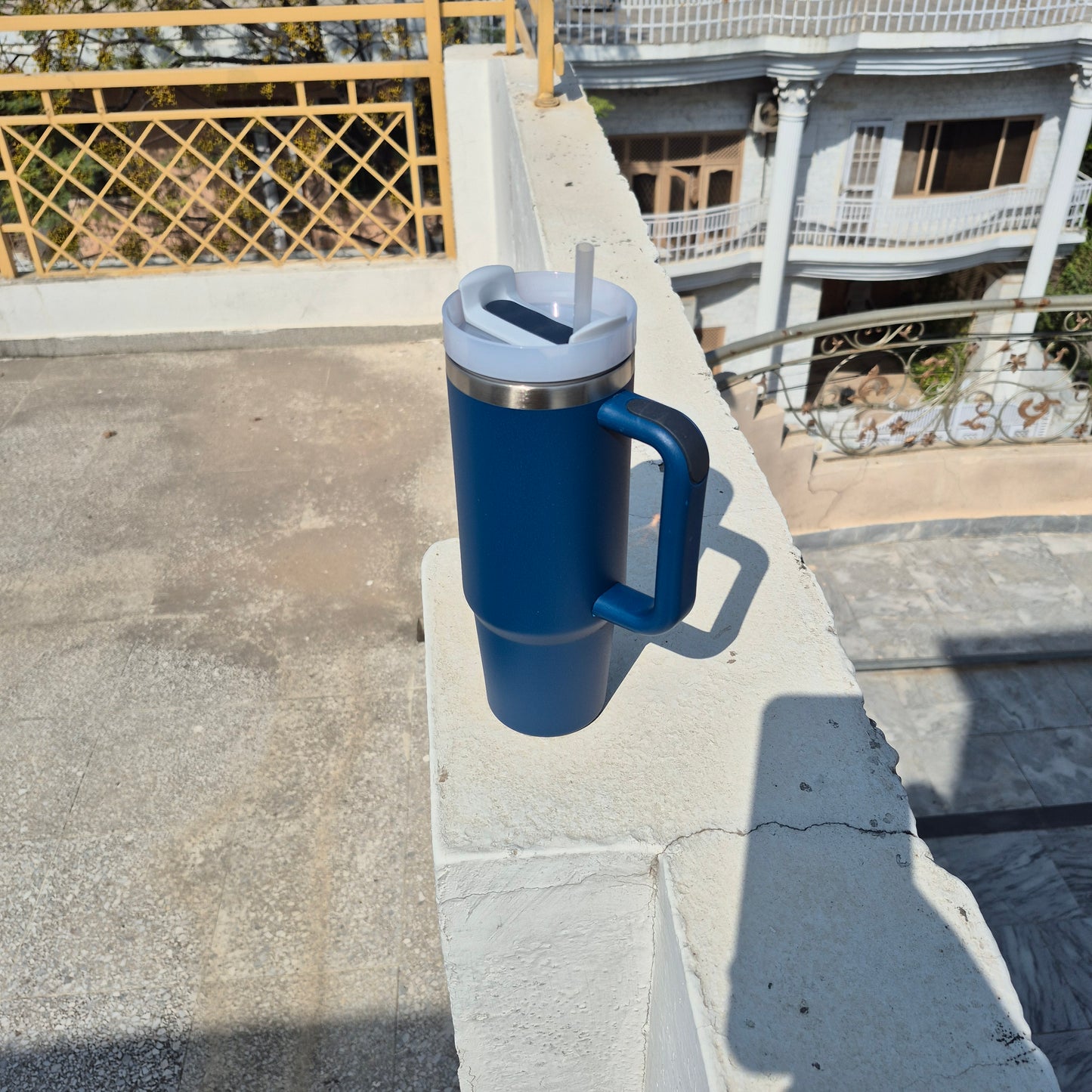 Stainless Steel Quencher Tumbler 30oz with straw