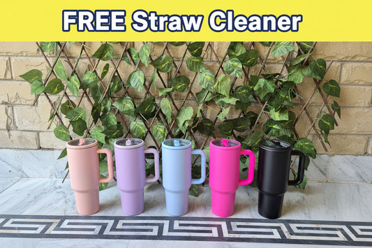 HydroJug 40oz Stainless Steel Tumblers (FREE Straw Cleaner)