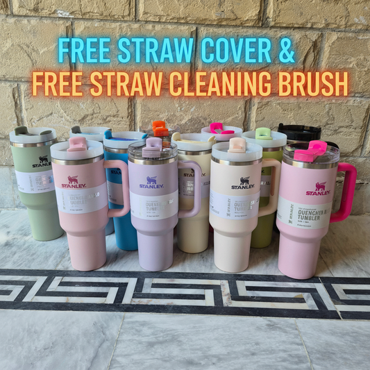 The Quencher H2.0 Flowstate Tumbler 40oz (FREE Straw Cover & FREE Straw Cleaner)