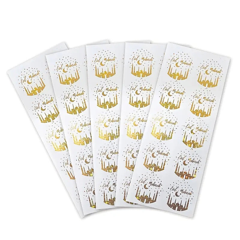 Eid Mubarak Stickers (pack of 2 sheets)