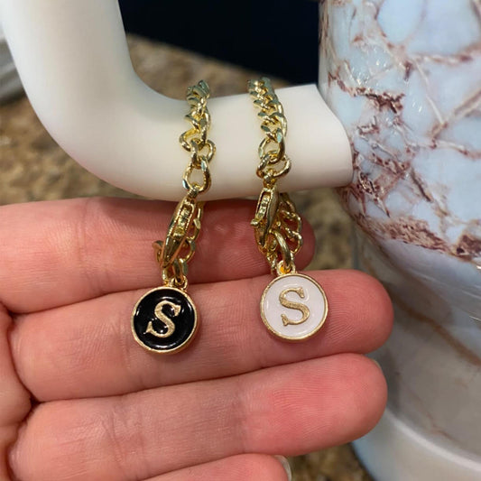 Tumbler Chain Charm - Alphabet