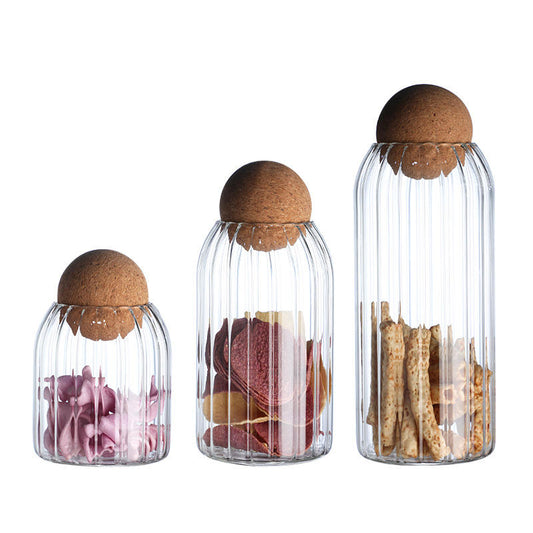 Glass Storage Jars (Set of 3)