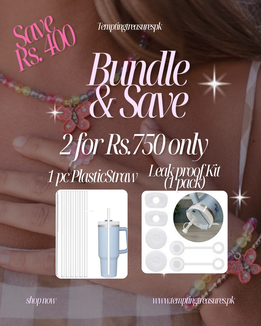 Bundle Deal - Plastic Straw + Leak Proof Kit