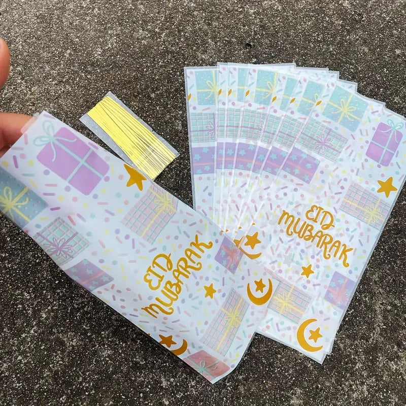 Goody Bags - EID Mubarak - MEDIUM (Pack of 10) [Empty Bags]