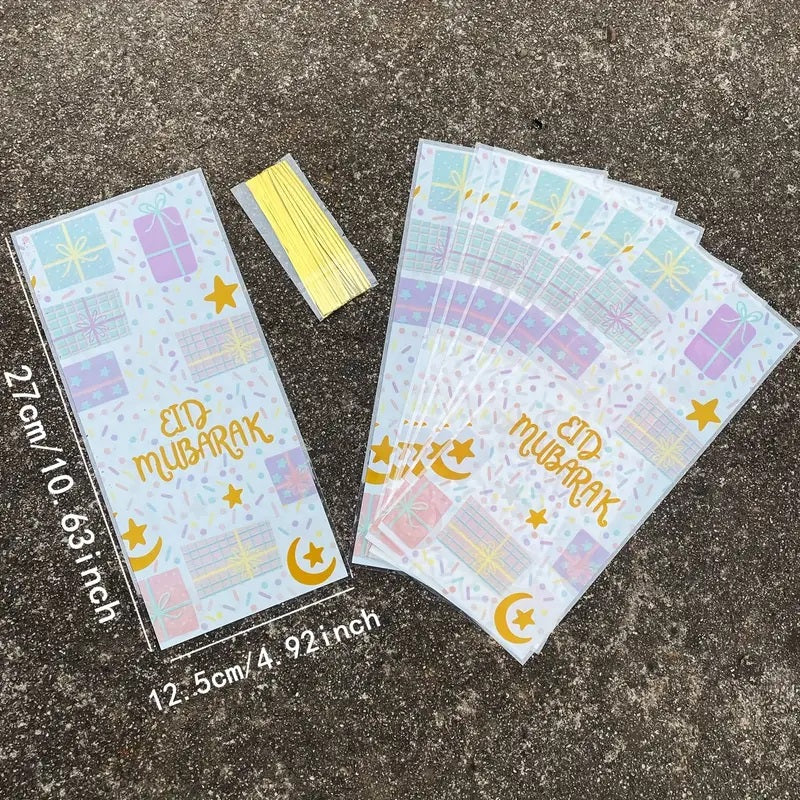 Goody Bags - EID Mubarak - MEDIUM (Pack of 10) [Empty Bags]