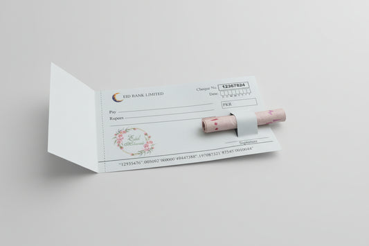 Eid Mubarak Cheque Book (10 Cheques)