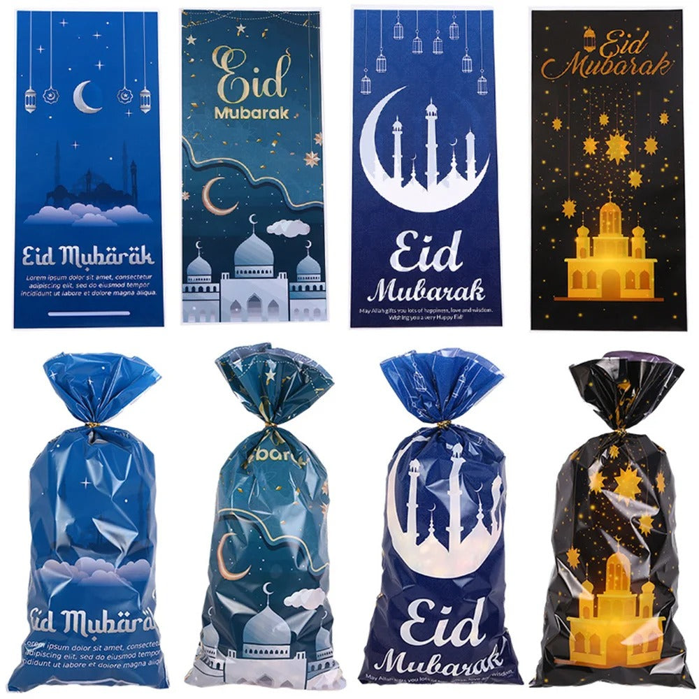 Goody Bags - EID Mubarak - MEDIUM (Pack of 10) [Empty Bags]