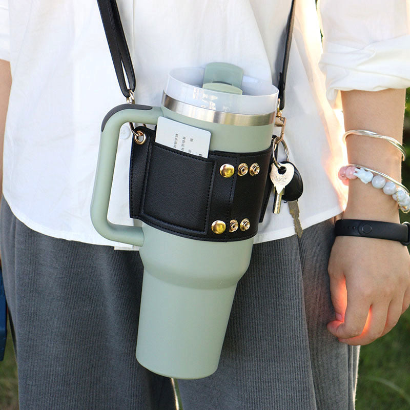 Tumbler Leather Bag