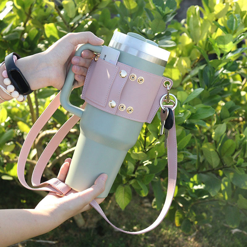 Tumbler Leather Bag