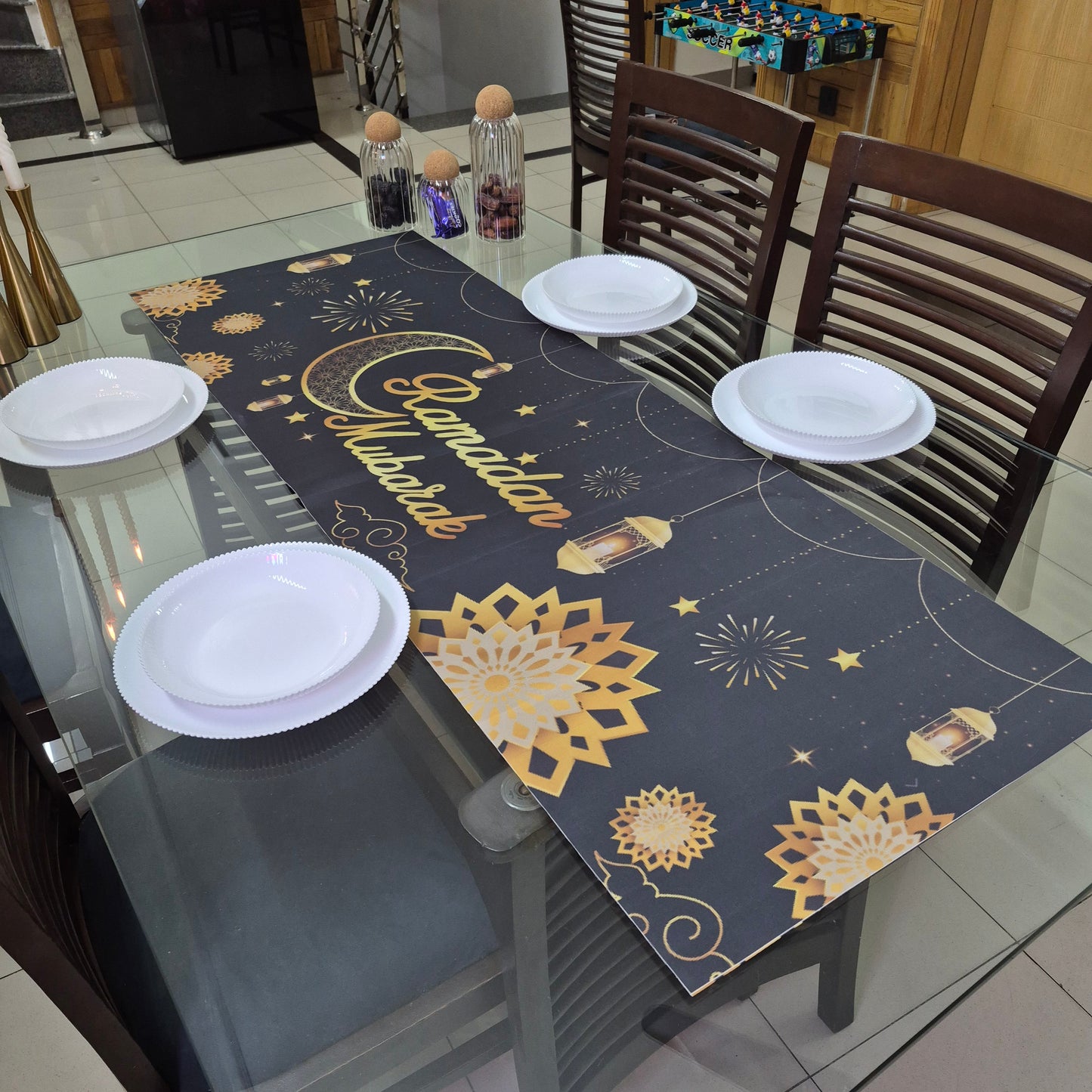 Ramadan Mubarak Table Runner
