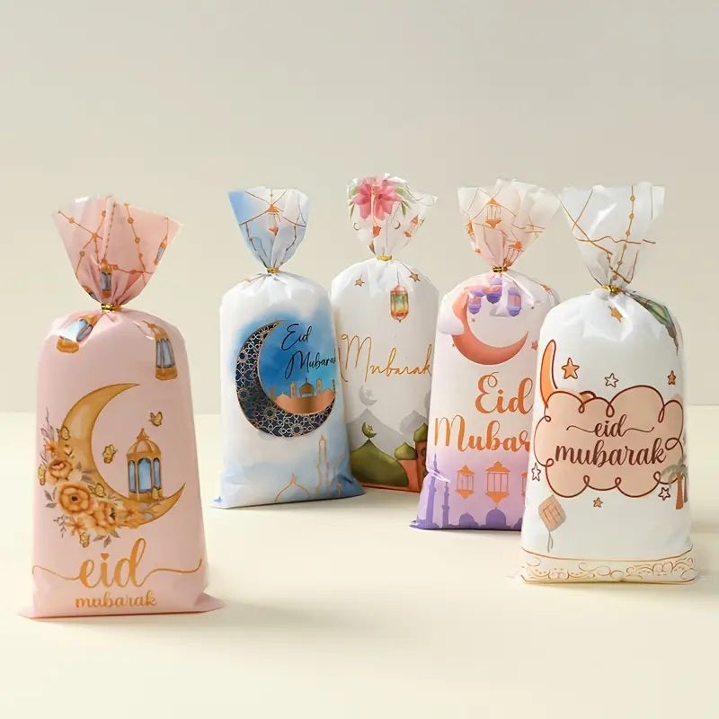 Goody Bags - EID Mubarak - MEDIUM (Pack of 10) [Empty Bags]
