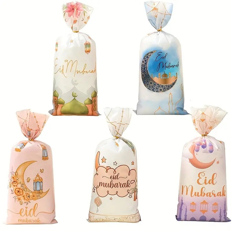 Goody Bags - EID Mubarak - MEDIUM (Pack of 10) [Empty Bags]